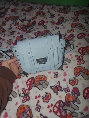 Light Blue Structured Crossbody Bag - Unbranded